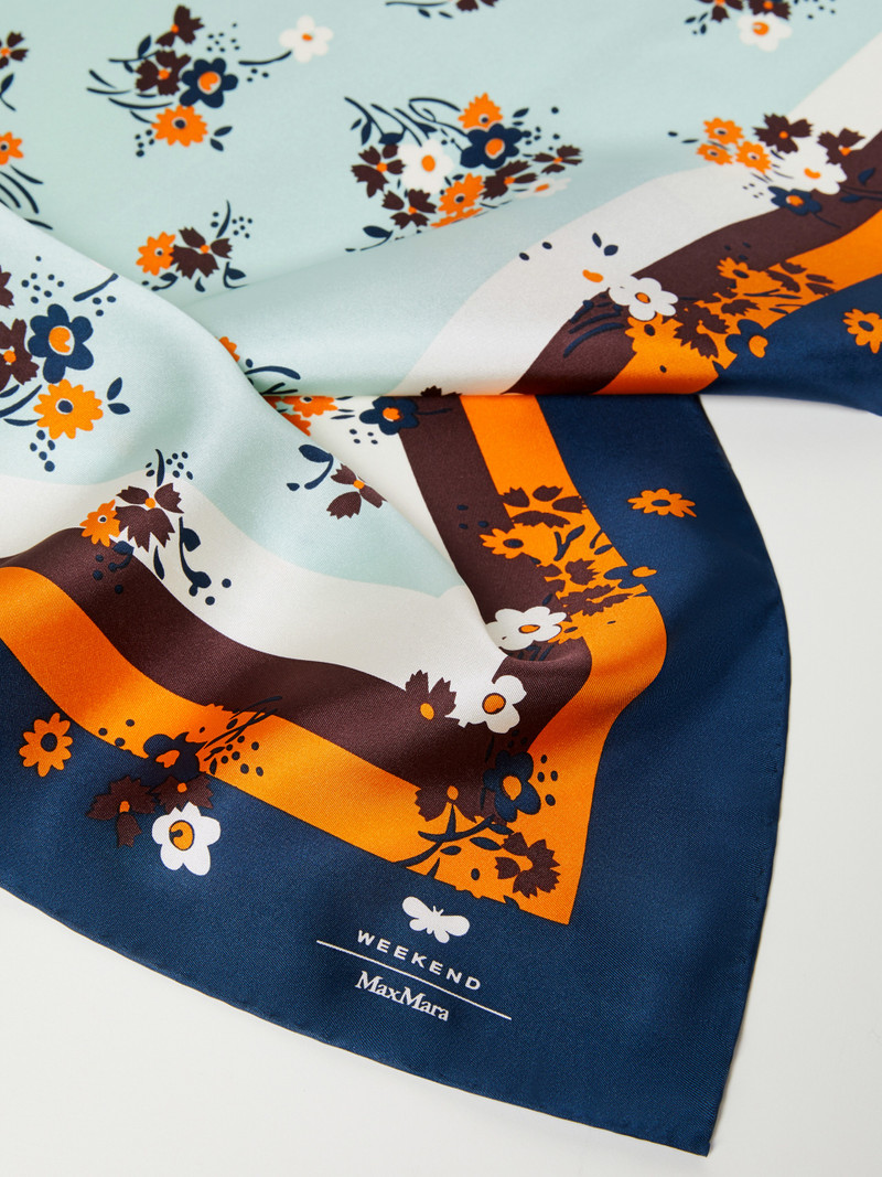 WEEKEND Max Mara ONESTO Printed silk scarf outlook
