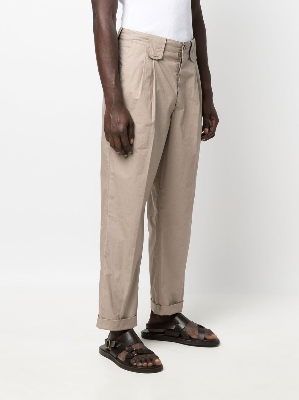 HIGH-RISE PLEATED TROUSERS - 4