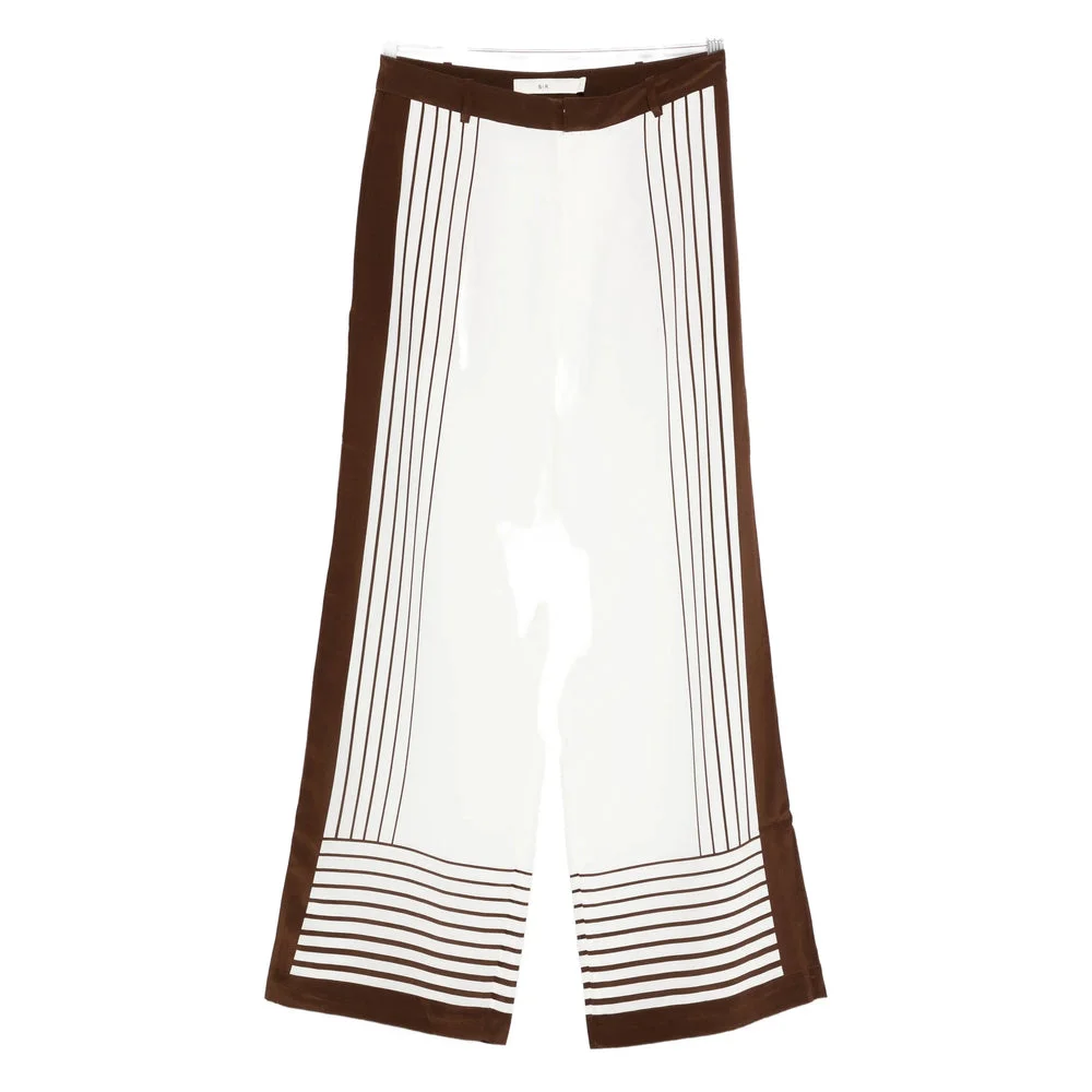 Pants White, Brown - 1