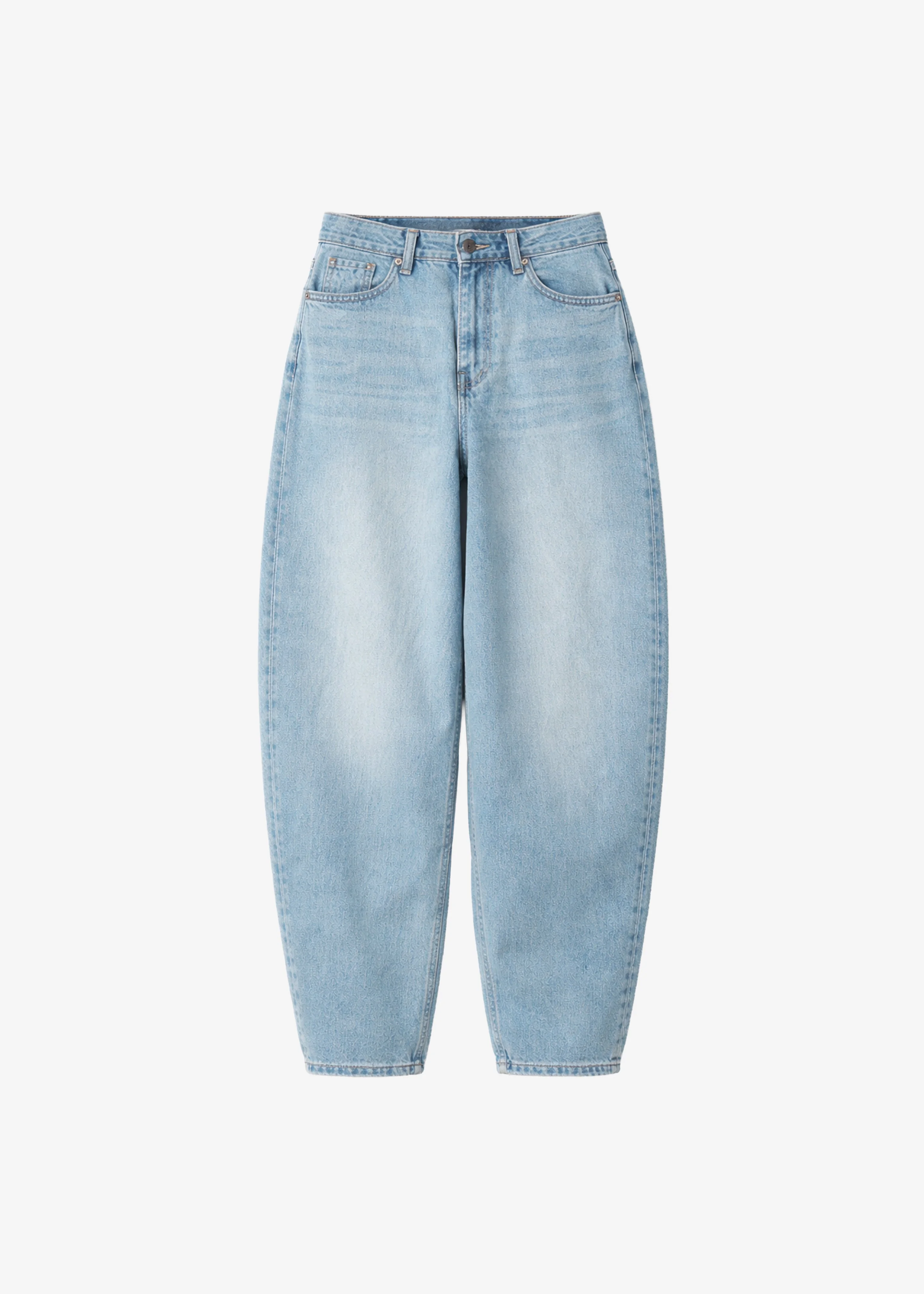 Lucena Barrel-Leg Jeans - Light Wash - 1