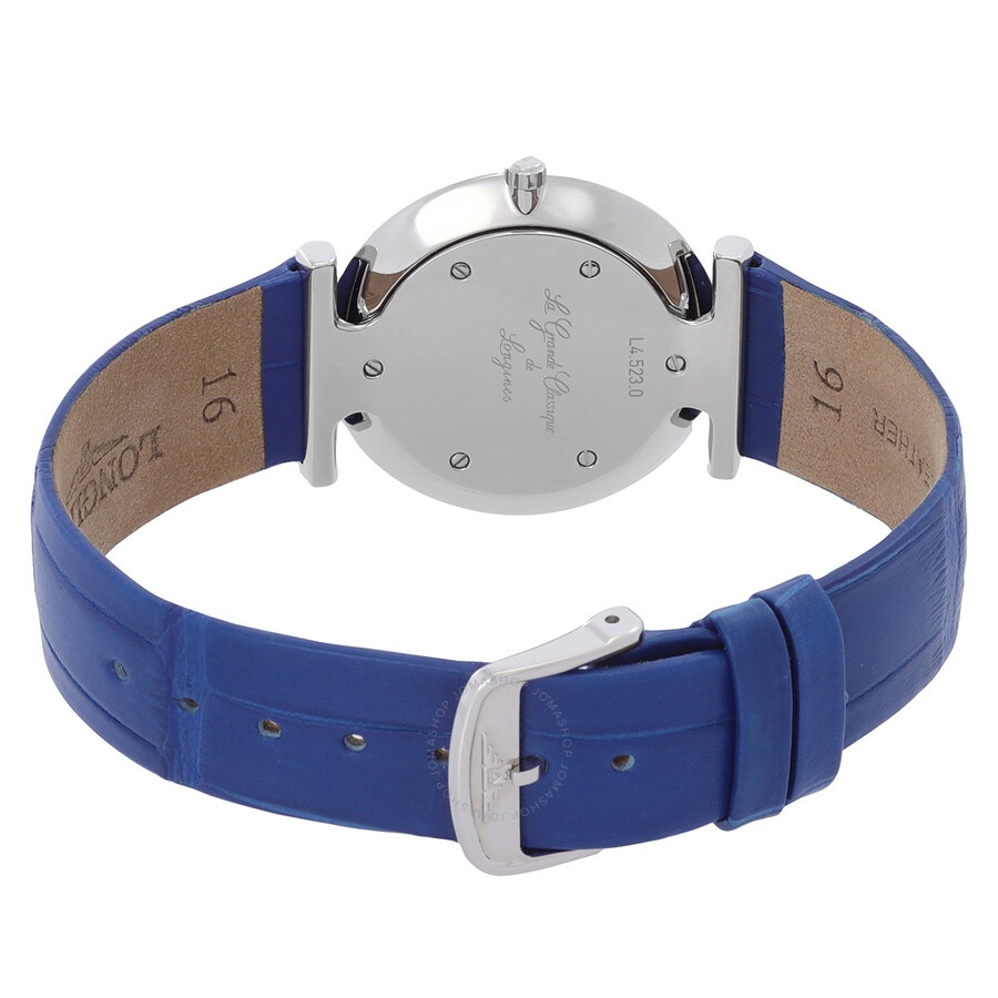 Longines La Grande Classique Quartz Diamond Blue Dial Ladies Watch L45230902 - 3