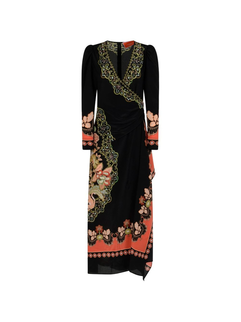 long sleeve floral print dress 1