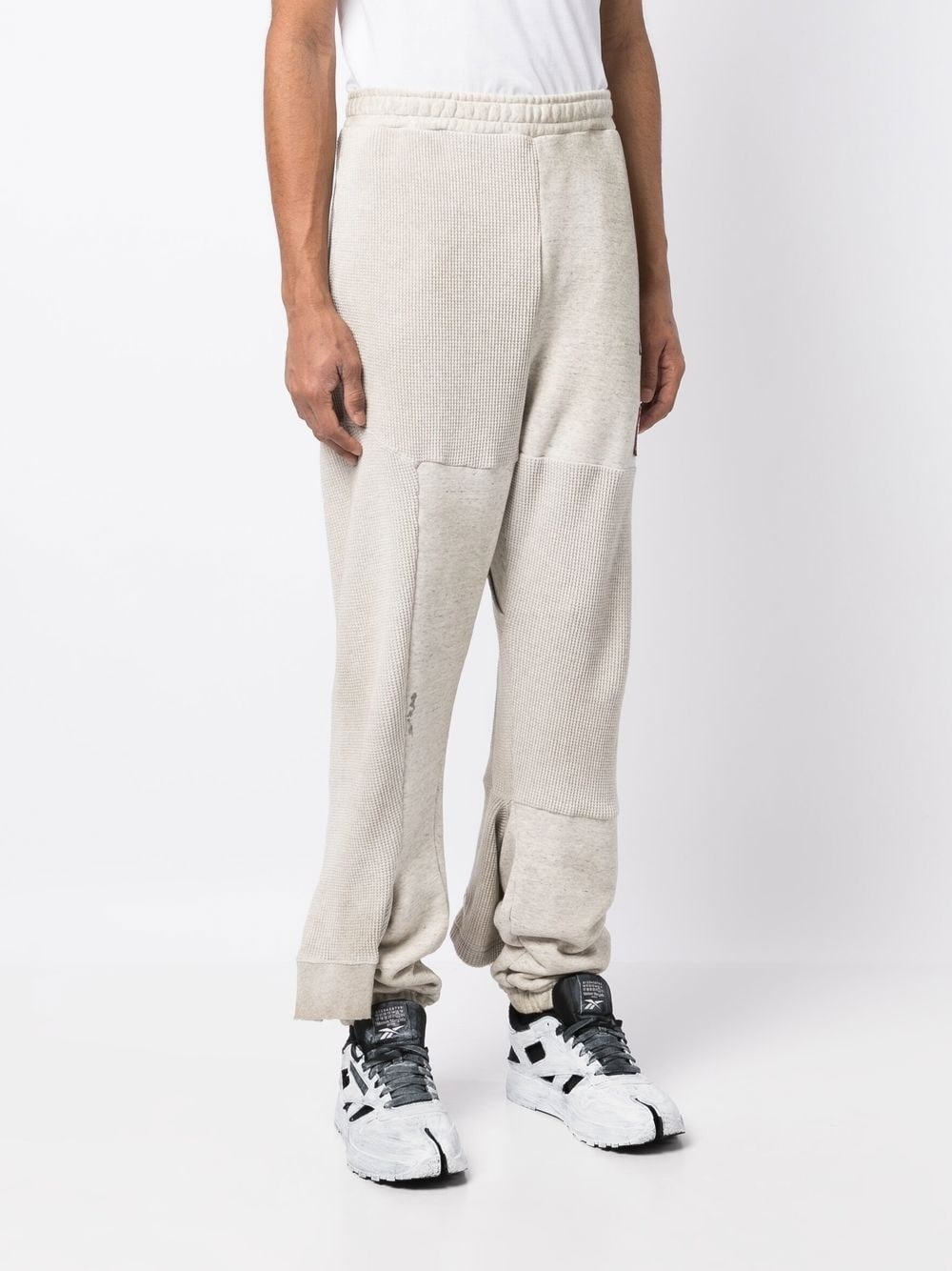 double ankle-cuff cotton joggers - 3