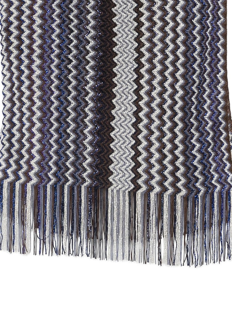 Missoni ZIG-ZAG VISCOSE FRINGED SCARF outlook