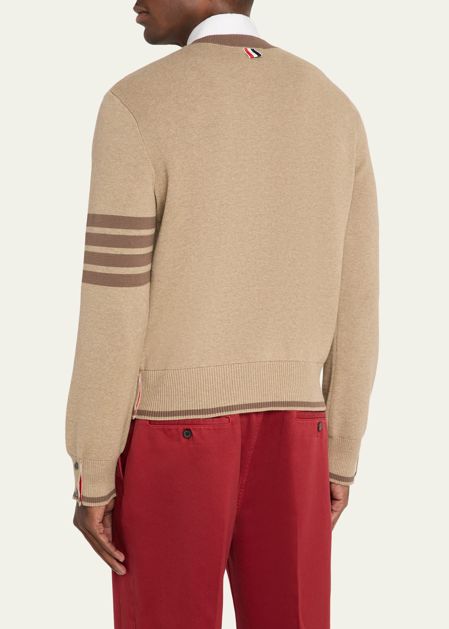 Men's 4-Bar Crewneck Sweater - 3