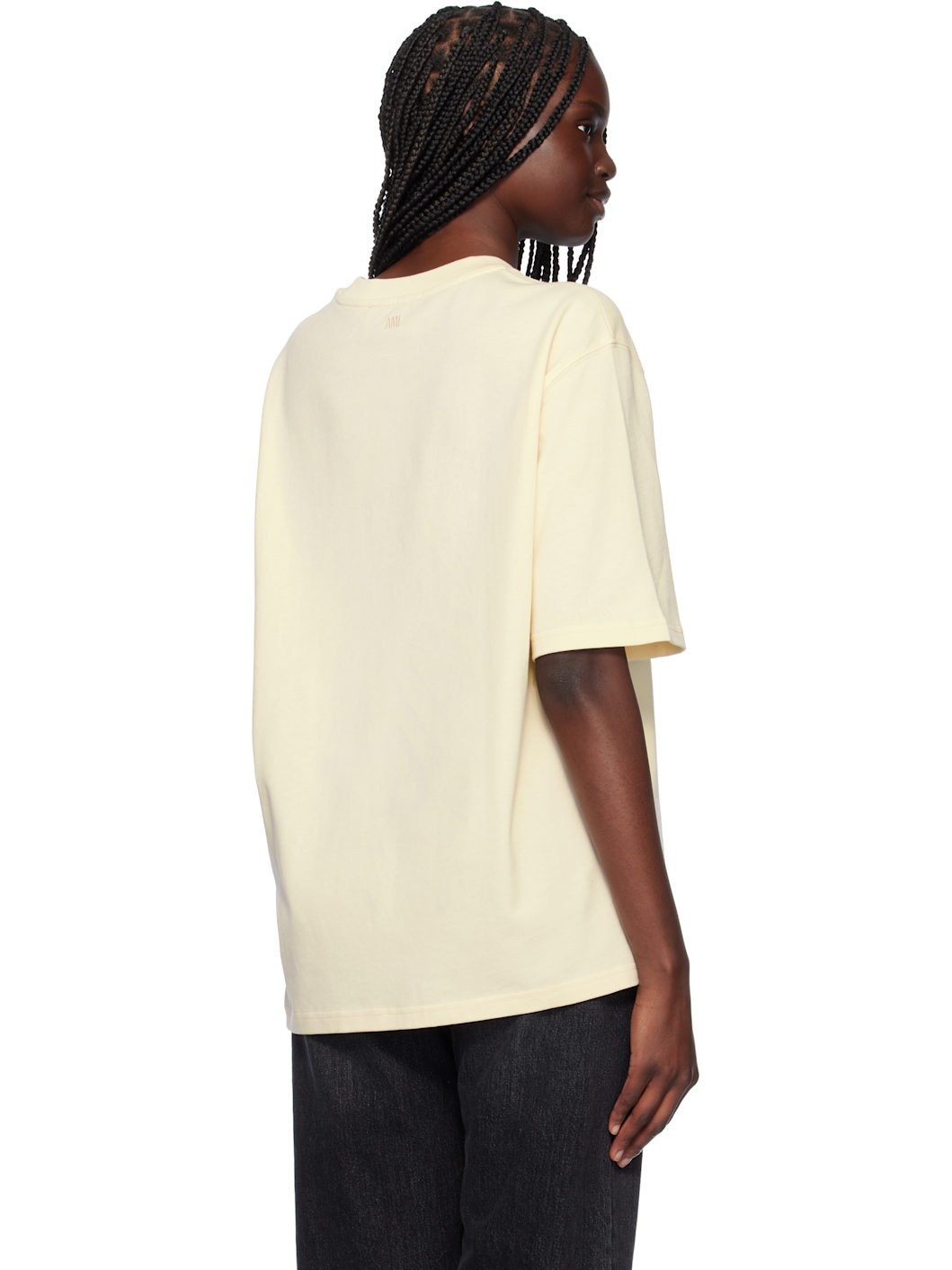 Off-White Cotton 'Ami Paris' Patch T-shirt - 3