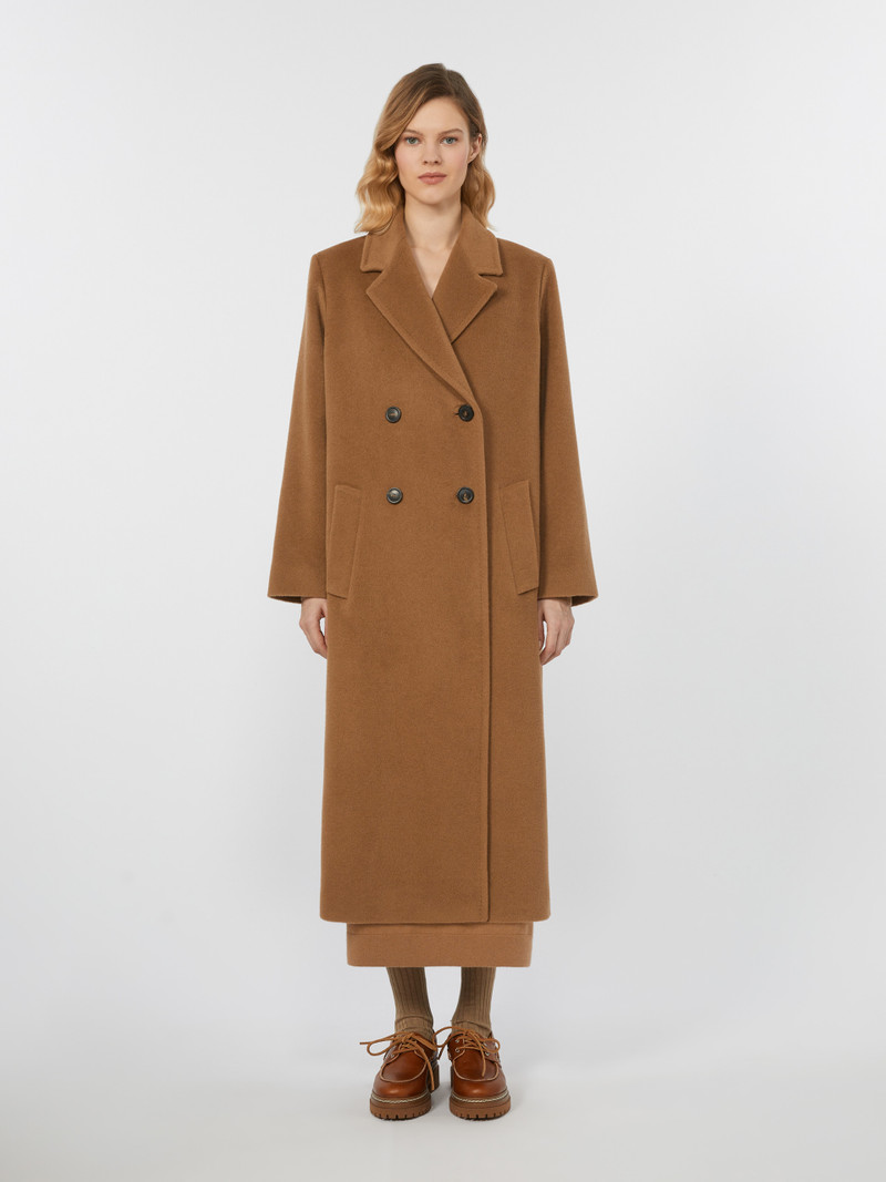 ZUFOLO Double-breasted coat in wool and alpaca 3
