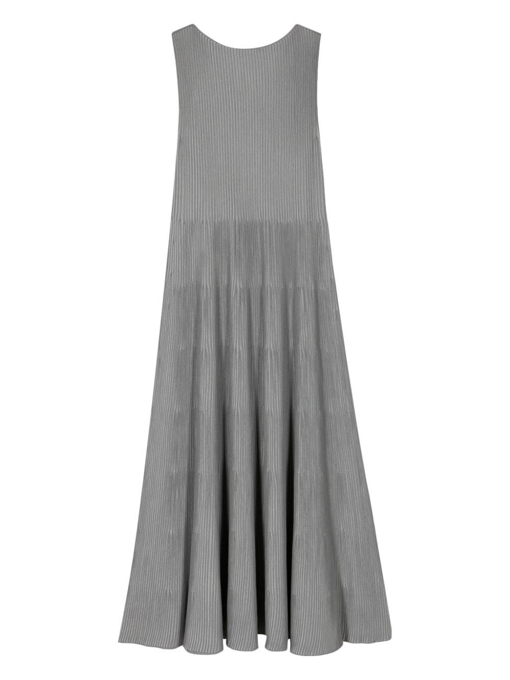 sleeveless ribbed midi dress - 2