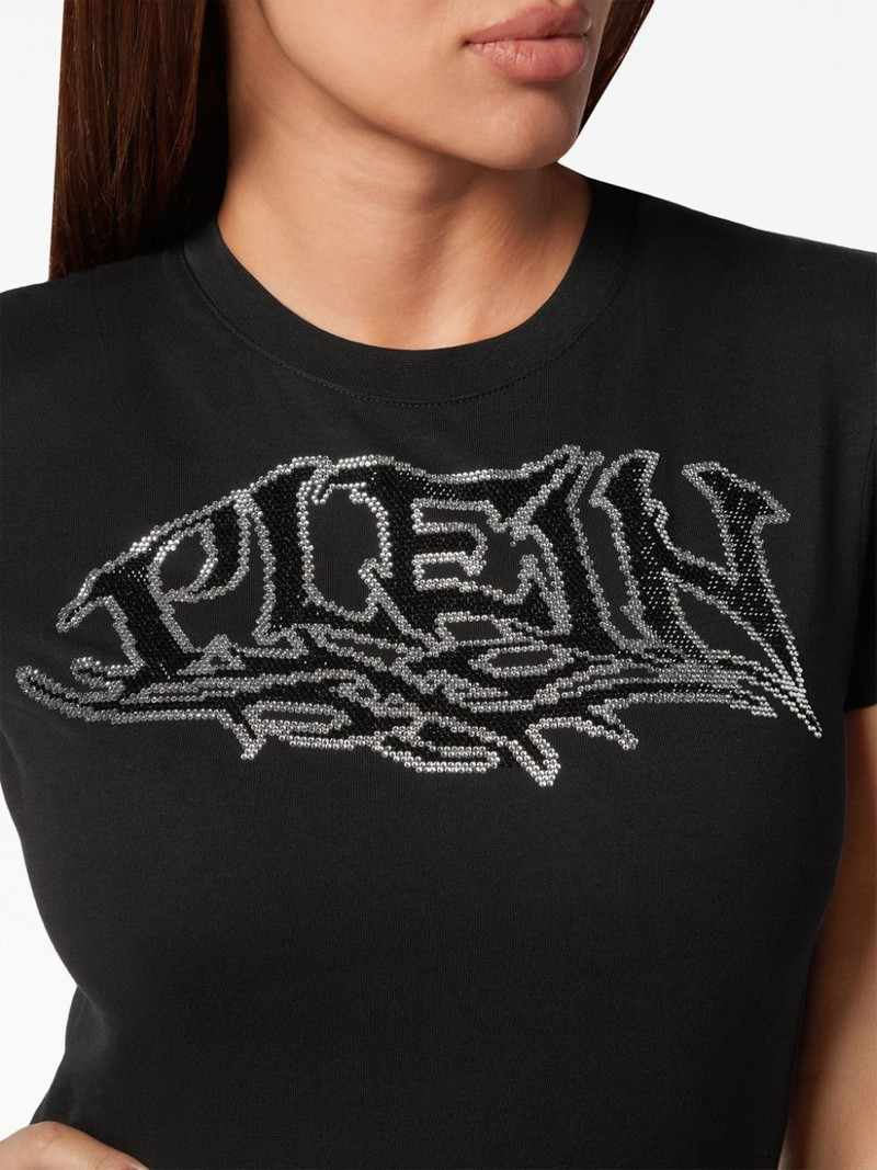 logo-embellished cotton T-shirt 5