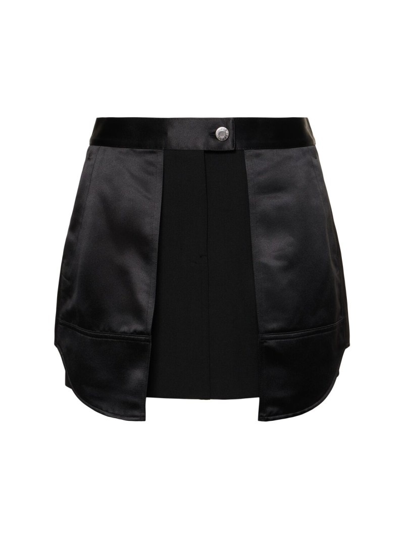 Inside-Out tech mini skirt - 1