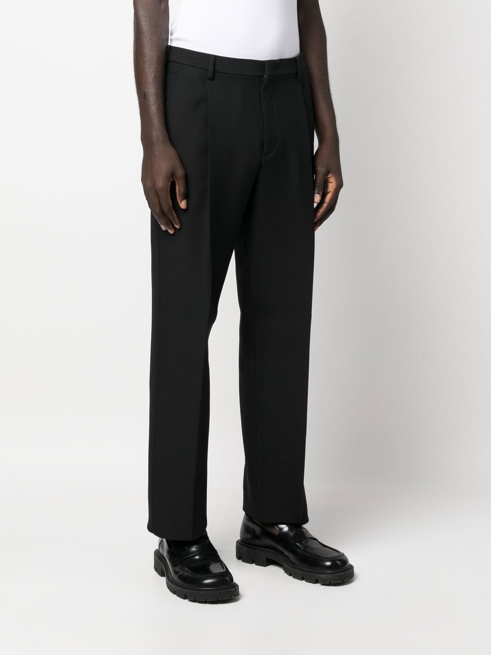 straight-leg tailored trousers - 4
