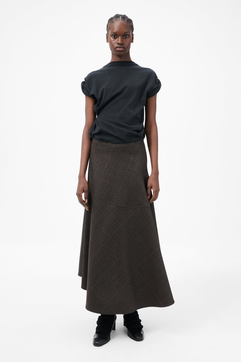 Our Legacy Waltz Skirt Brown Dunmore Check outlook