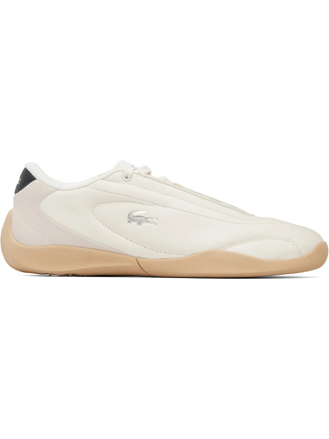 Beige Protect Leather Sneakers - 1