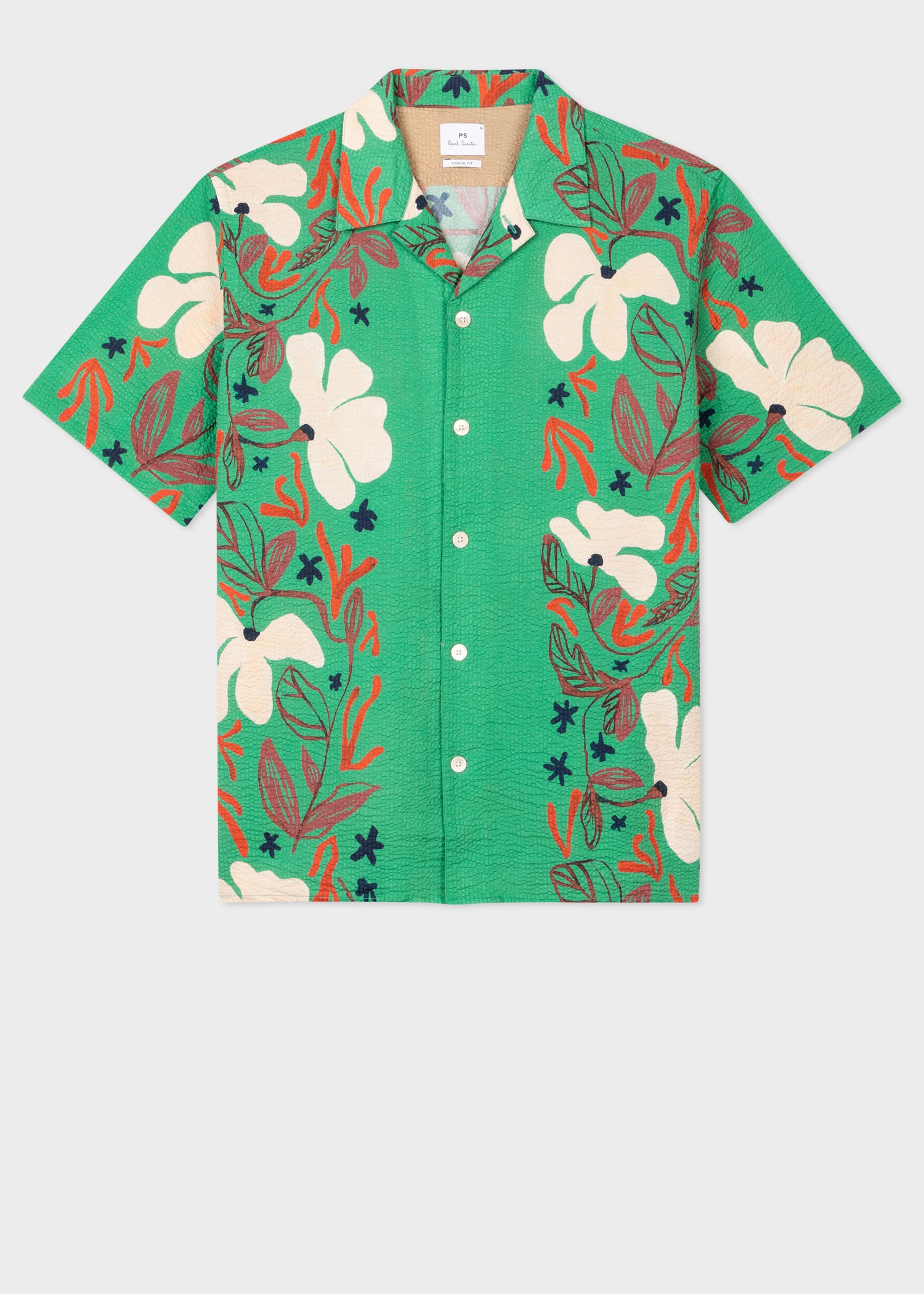 'Sea Floral' Short-Sleeve Shirt - 1