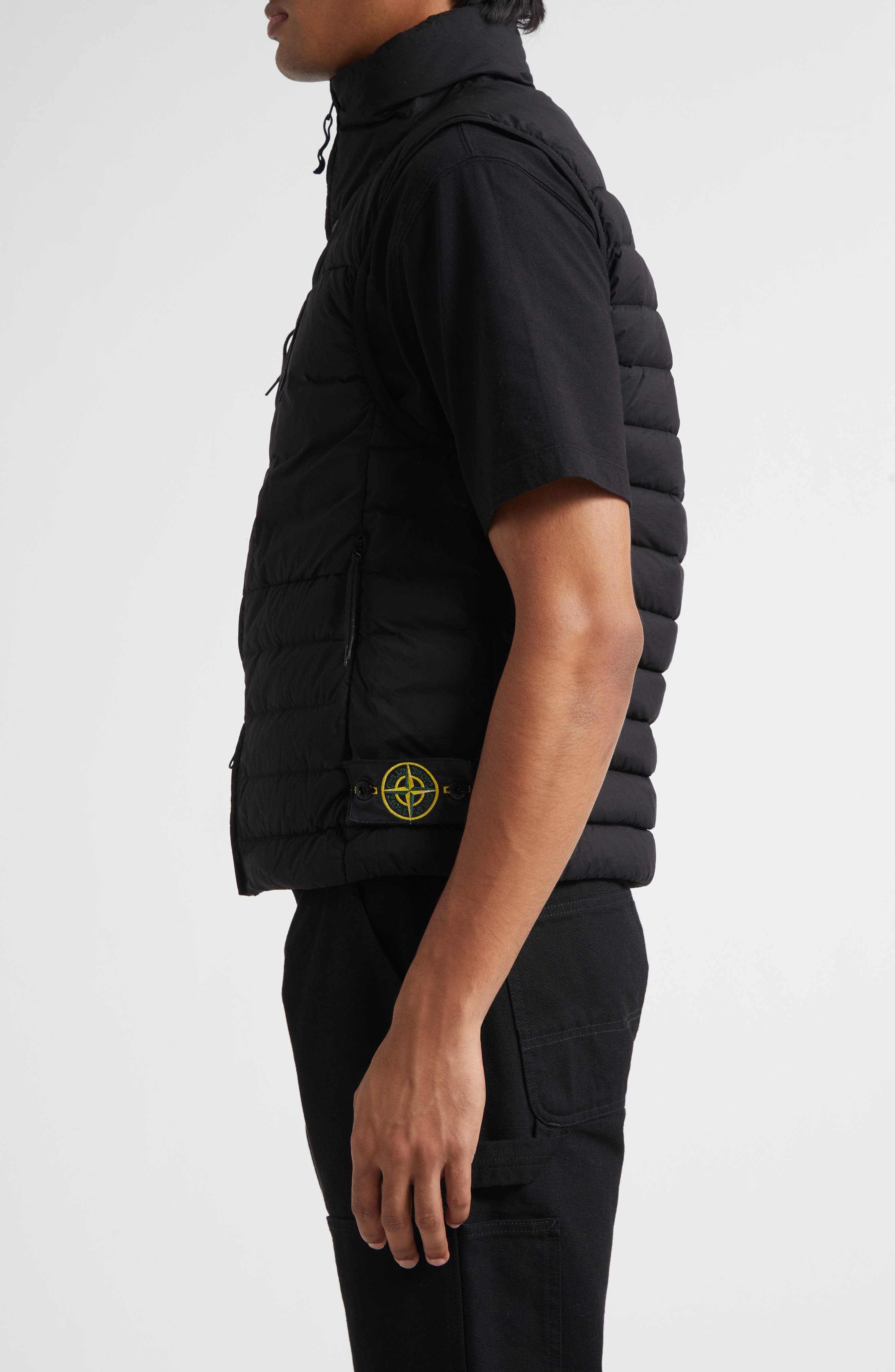 Stone Island Down Puffer Vest in V0029 Black at Nordstrom - 3