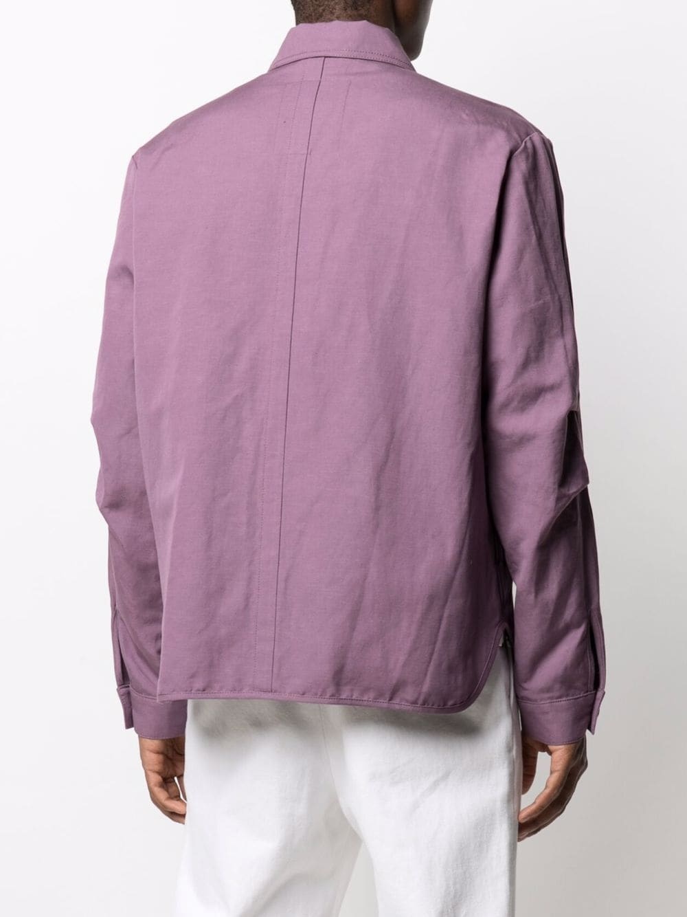 multiple-pocket long-sleeve jacket - 4