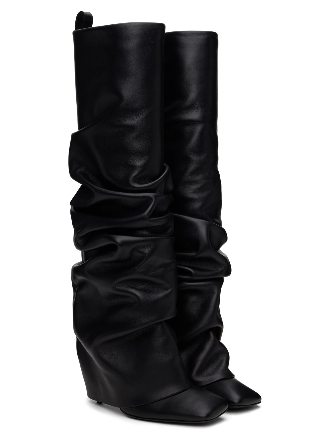 Black Rea Tube Tall Boots - 4