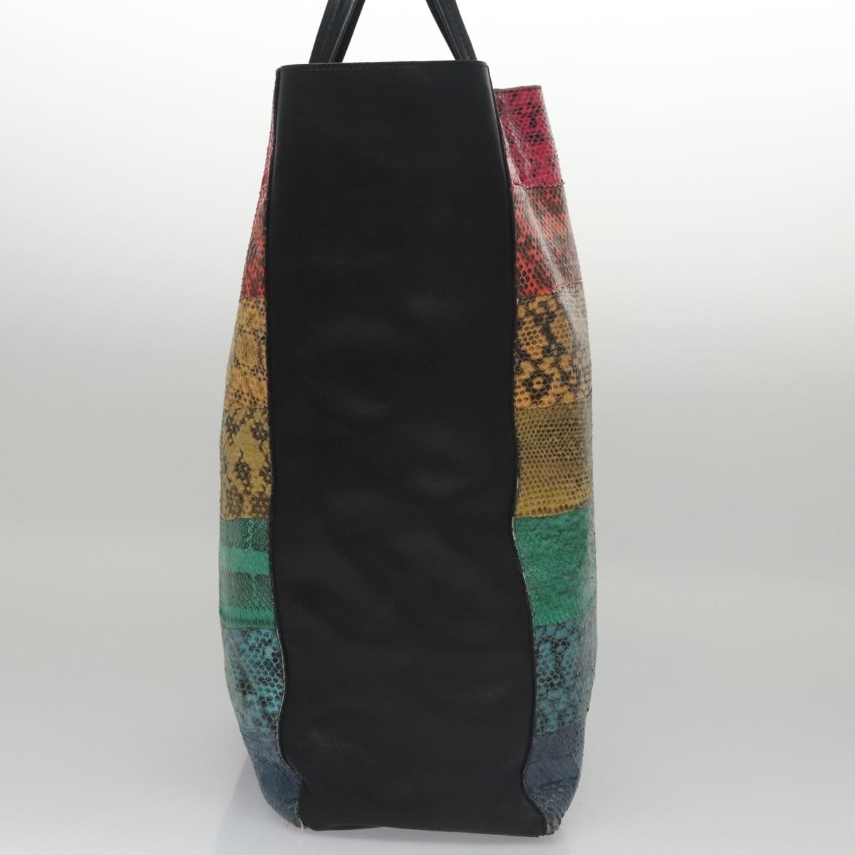 CELINE Tote Bag Leather Black Multicolor - 4