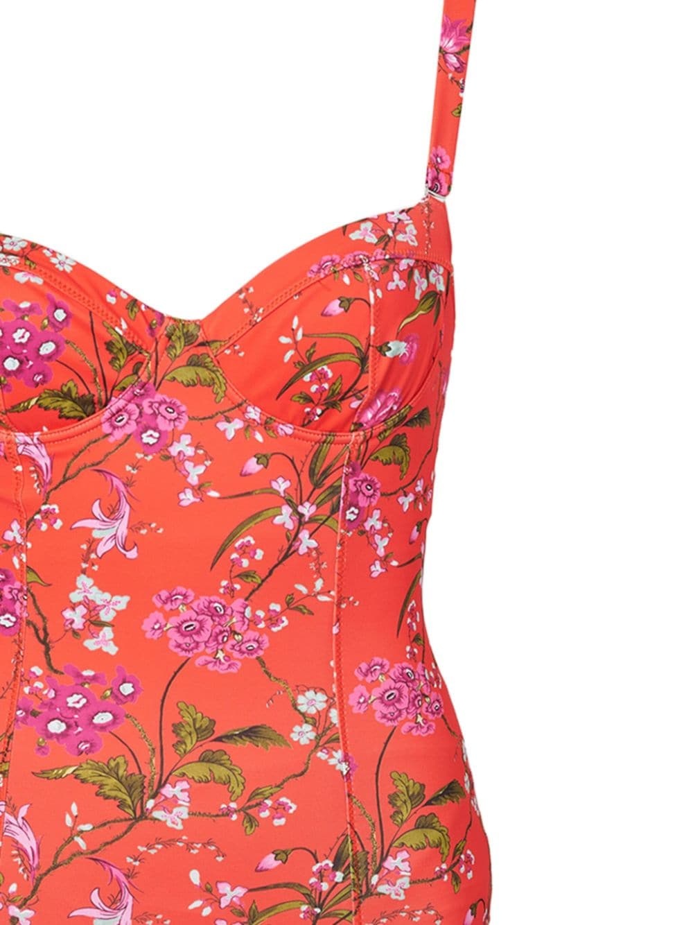 floral-print swimsuit - 2