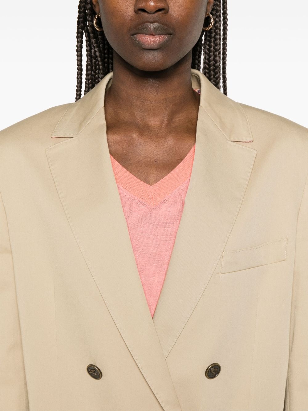 notched-lapels blazer - 5