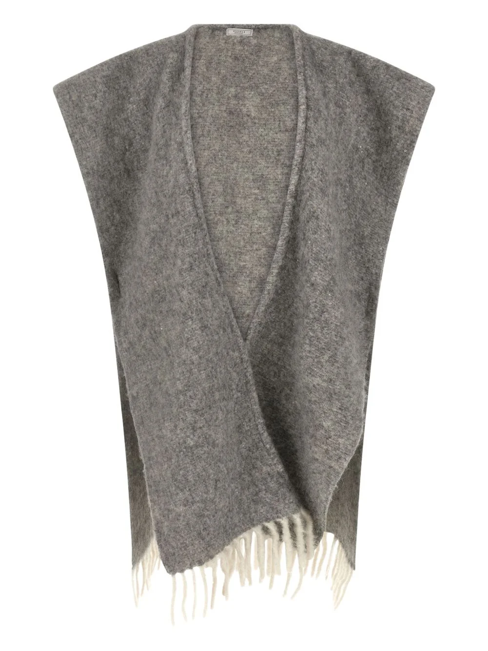 sequin fringed cape - 1