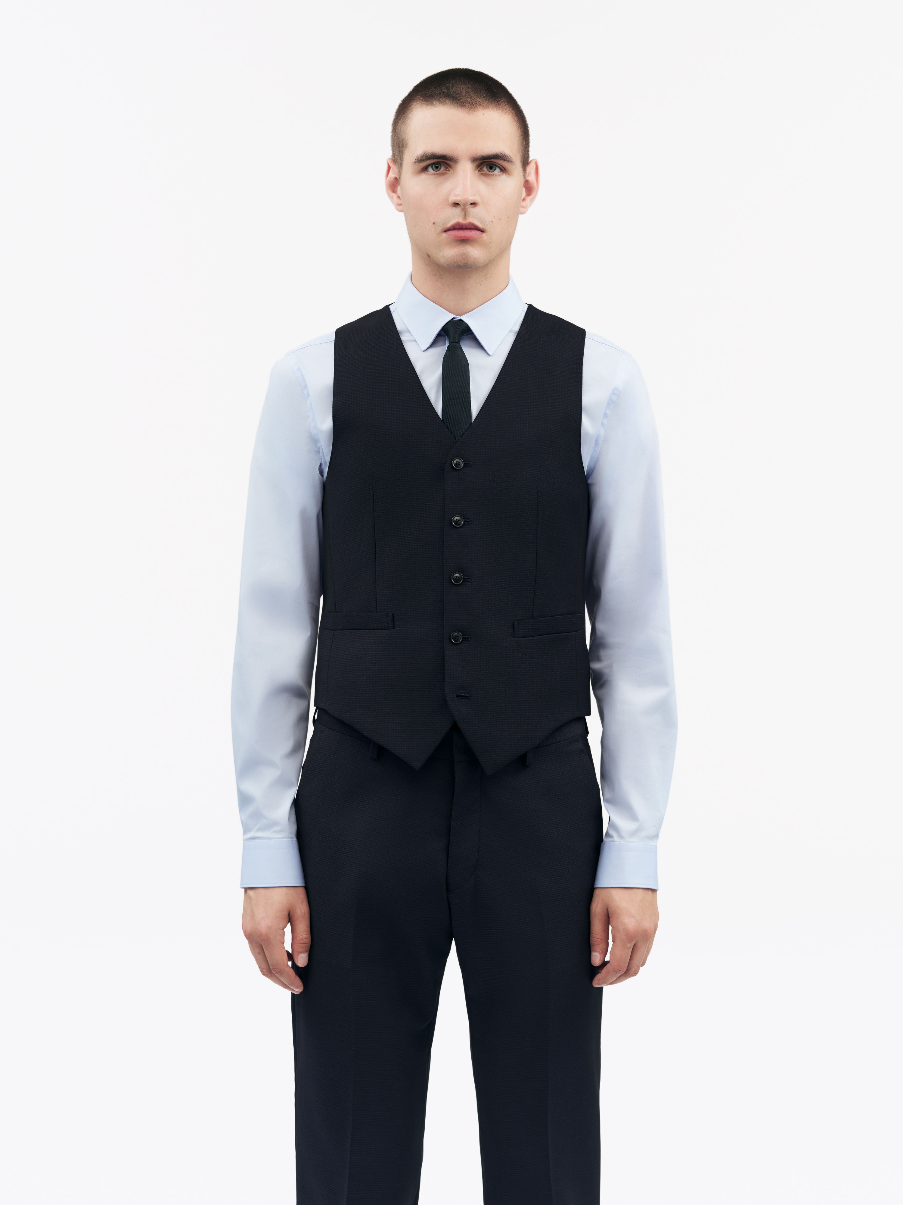 Wayde Polyester-Wool Bland Waistcoat - 3
