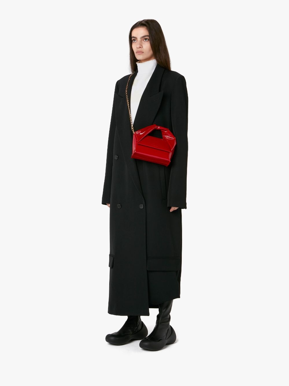 LONGLINE DOUBLE-BREASTED COAT - 5