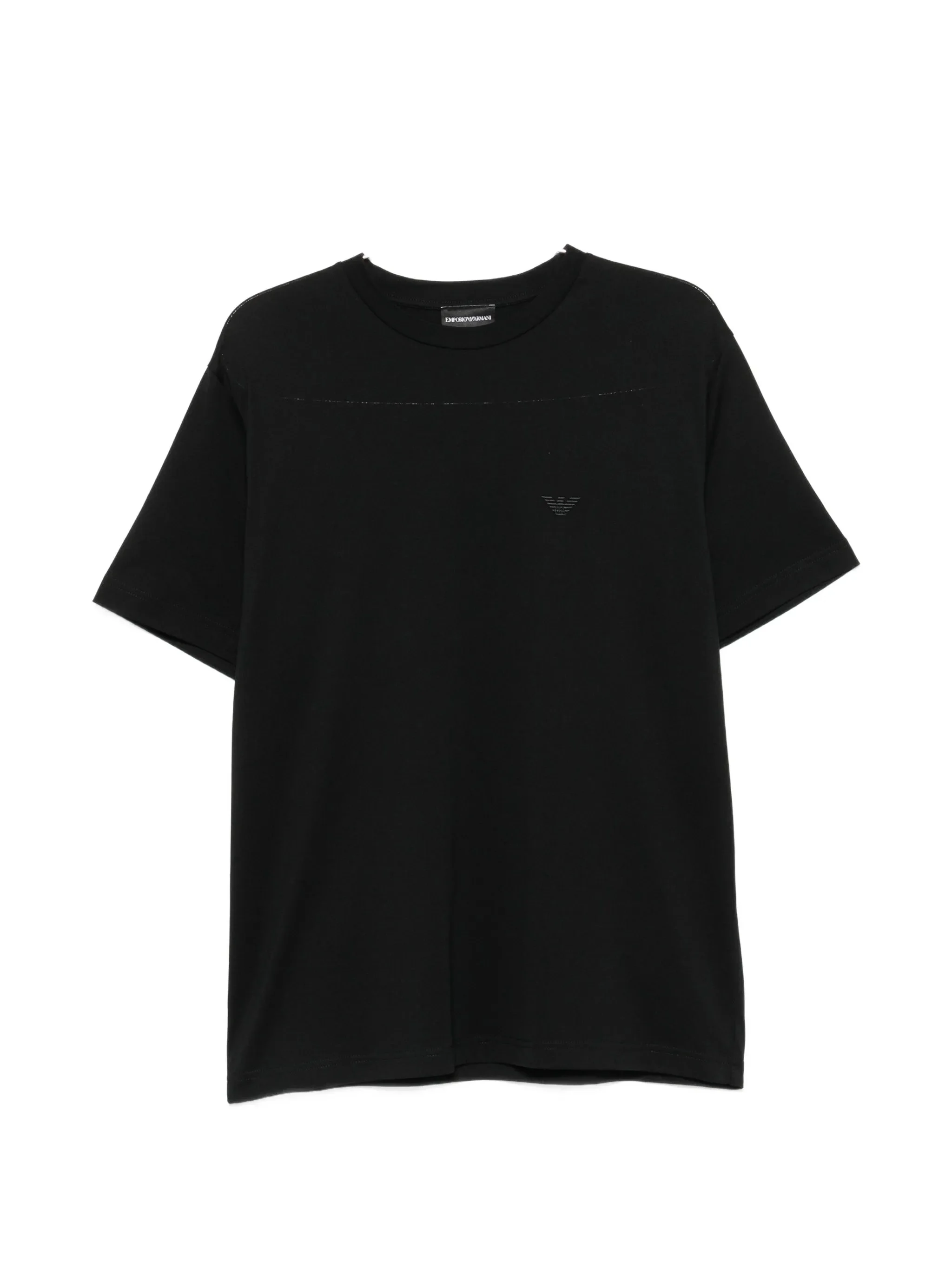 Emporio Armani Logo-embroidered T-shirt - 1