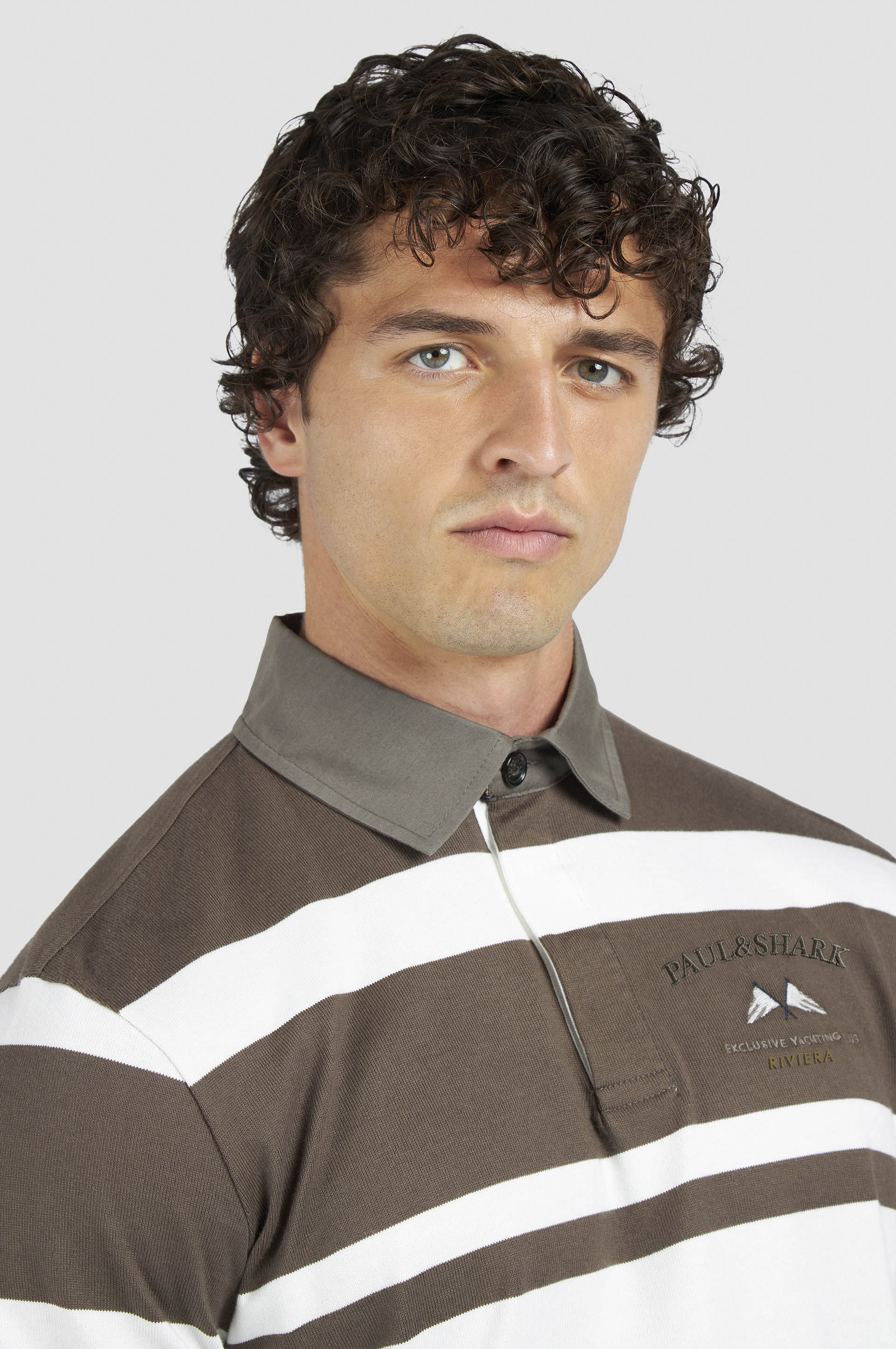 COTTON JERSEY RUGBY POLO SHIRT WITH EMBROIDERY - 4