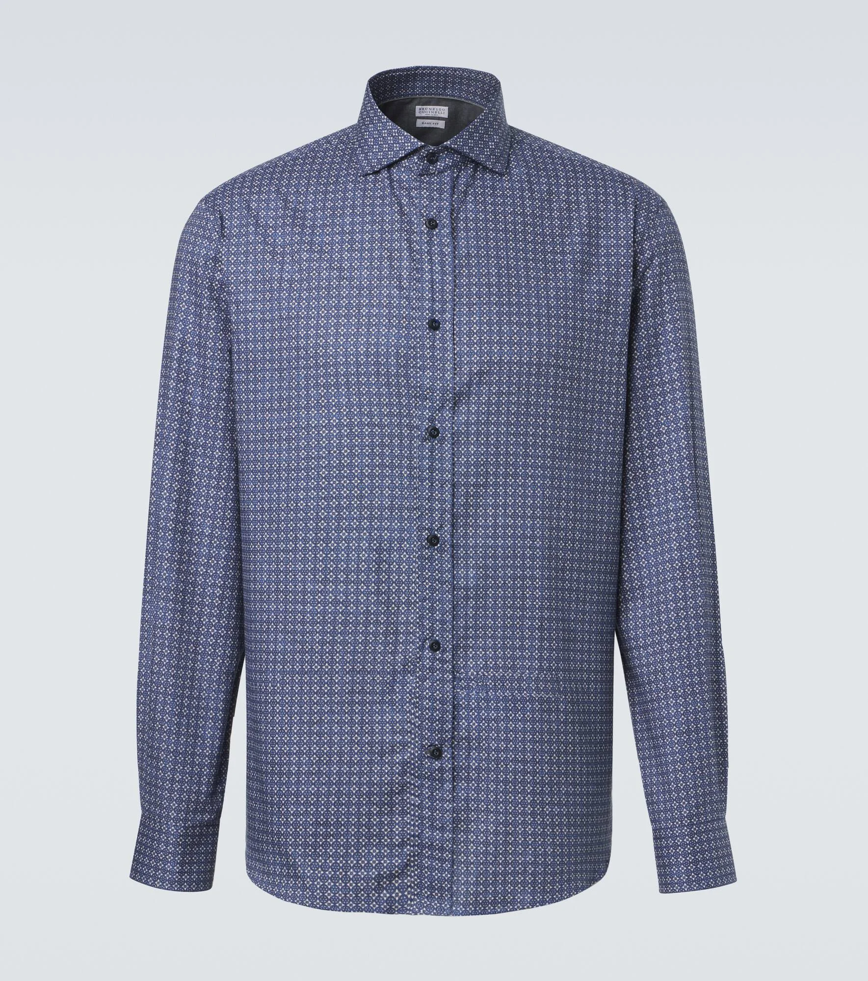 Printed cotton shirt - 1