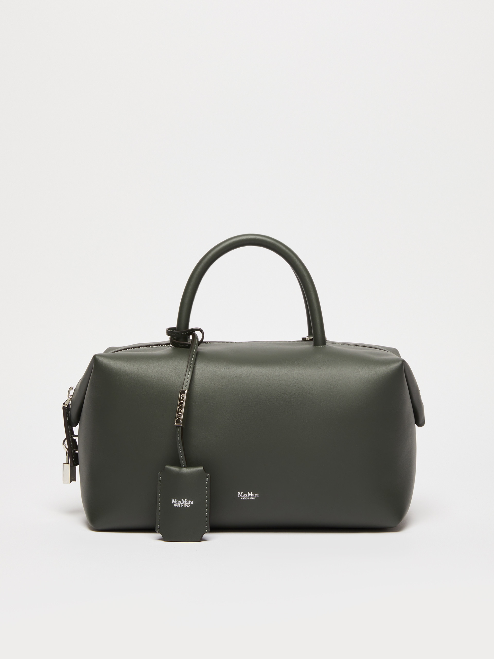 HOLDALLM Medium shiny leather satchel bag - 1