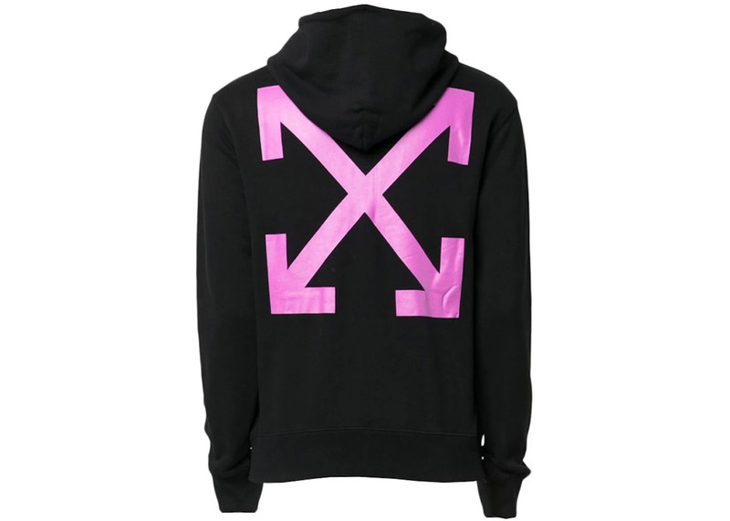 Off-White OFF-WHITE Arrow Caravaggio St. Fran Slim Hoodie Black/Purple/Multi outlook