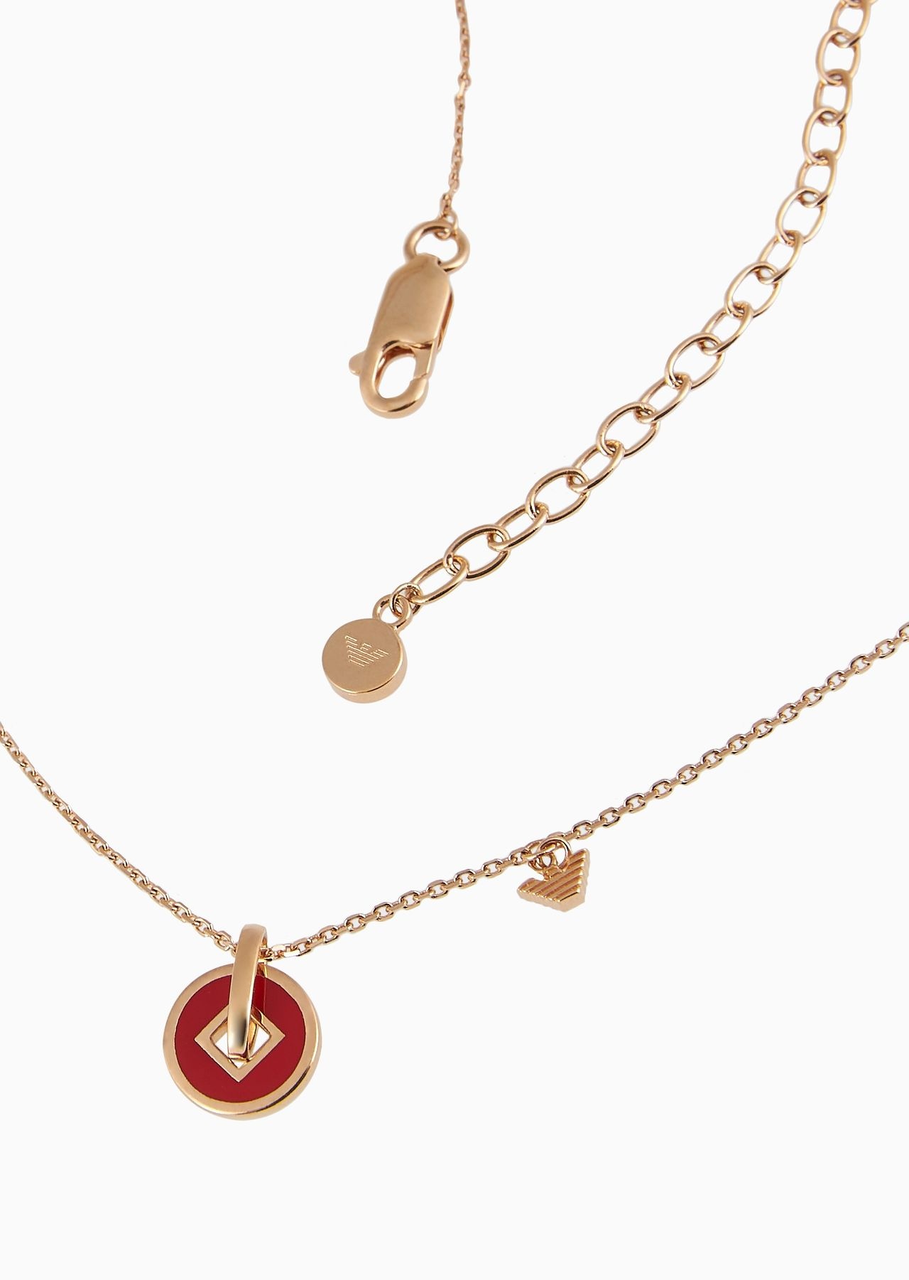 Rose Gold-Tone Sterling Silver Pendant Necklace - 2