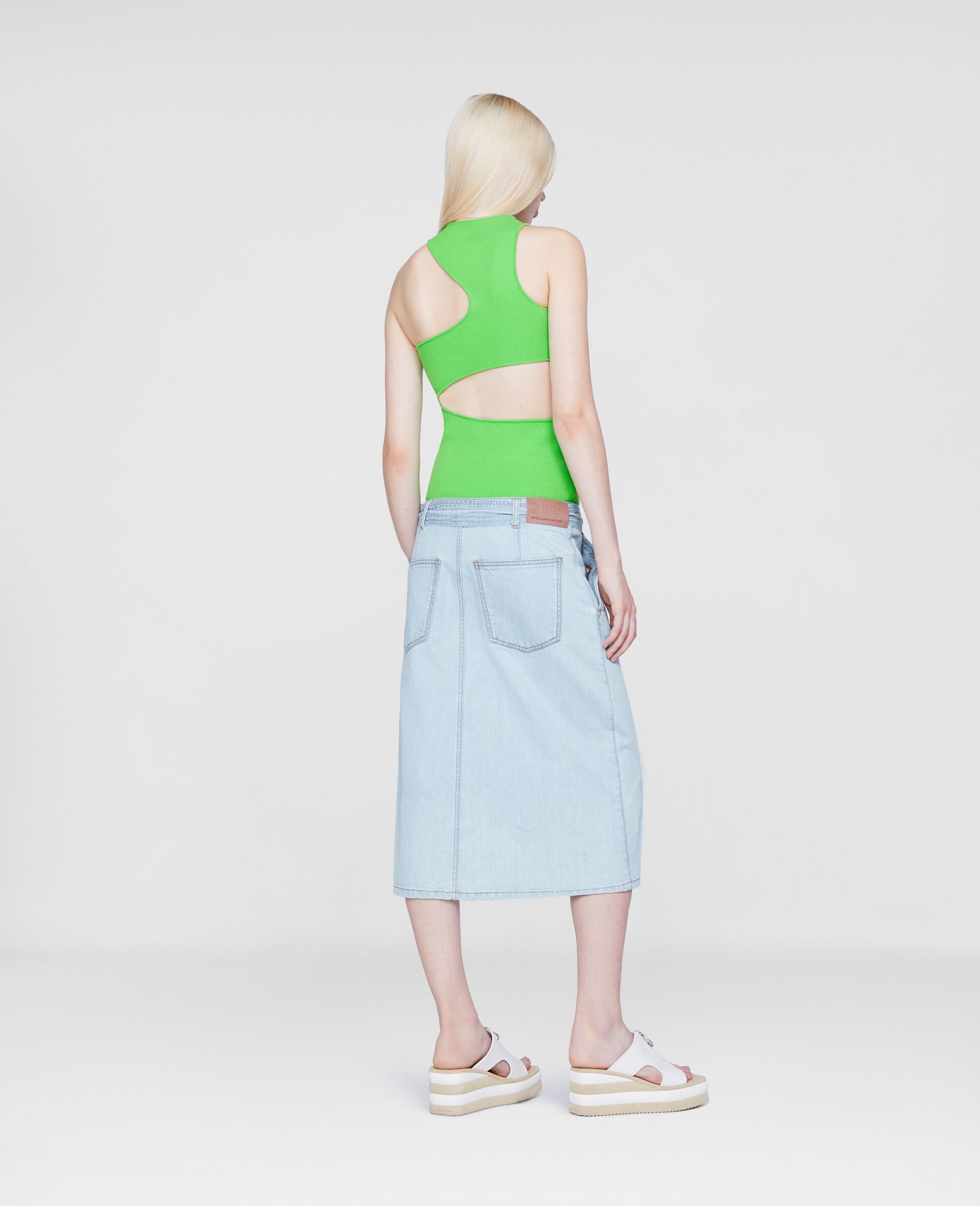 Belted Denim Skirt - 3