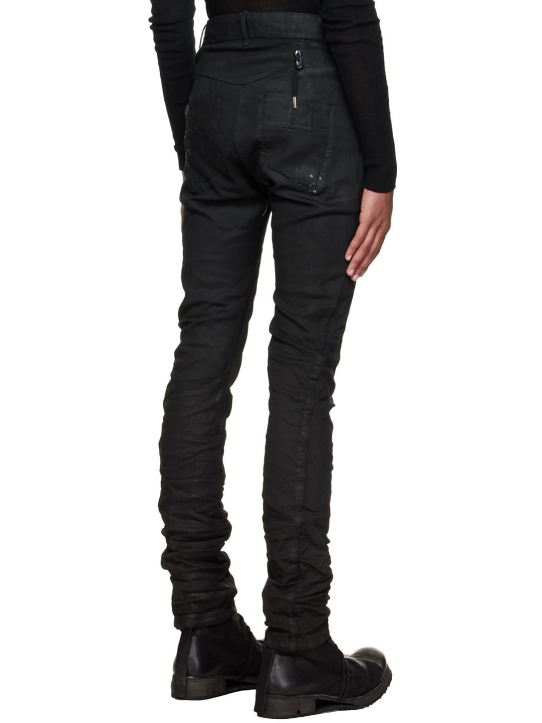 Black Painted P13 Jeans - 3