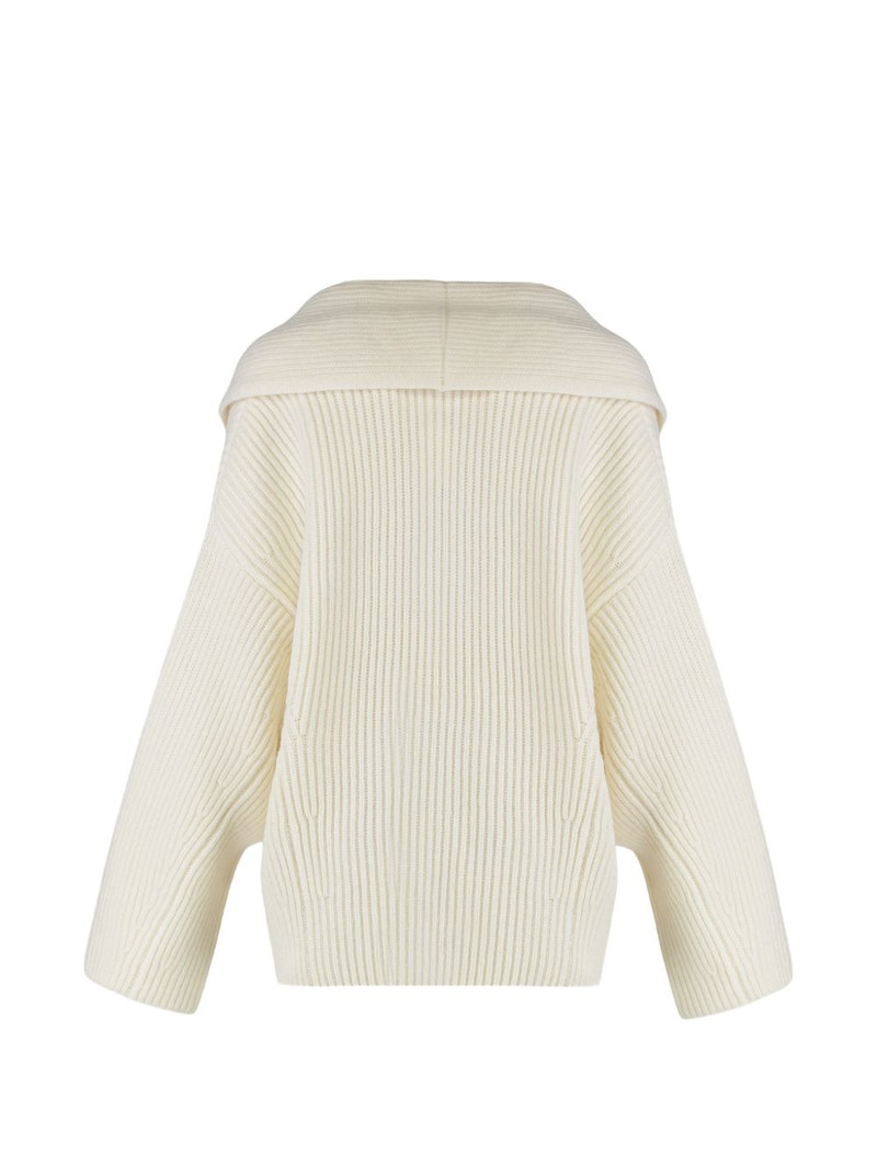 Vince ribbed double-breasted cardigan outlook