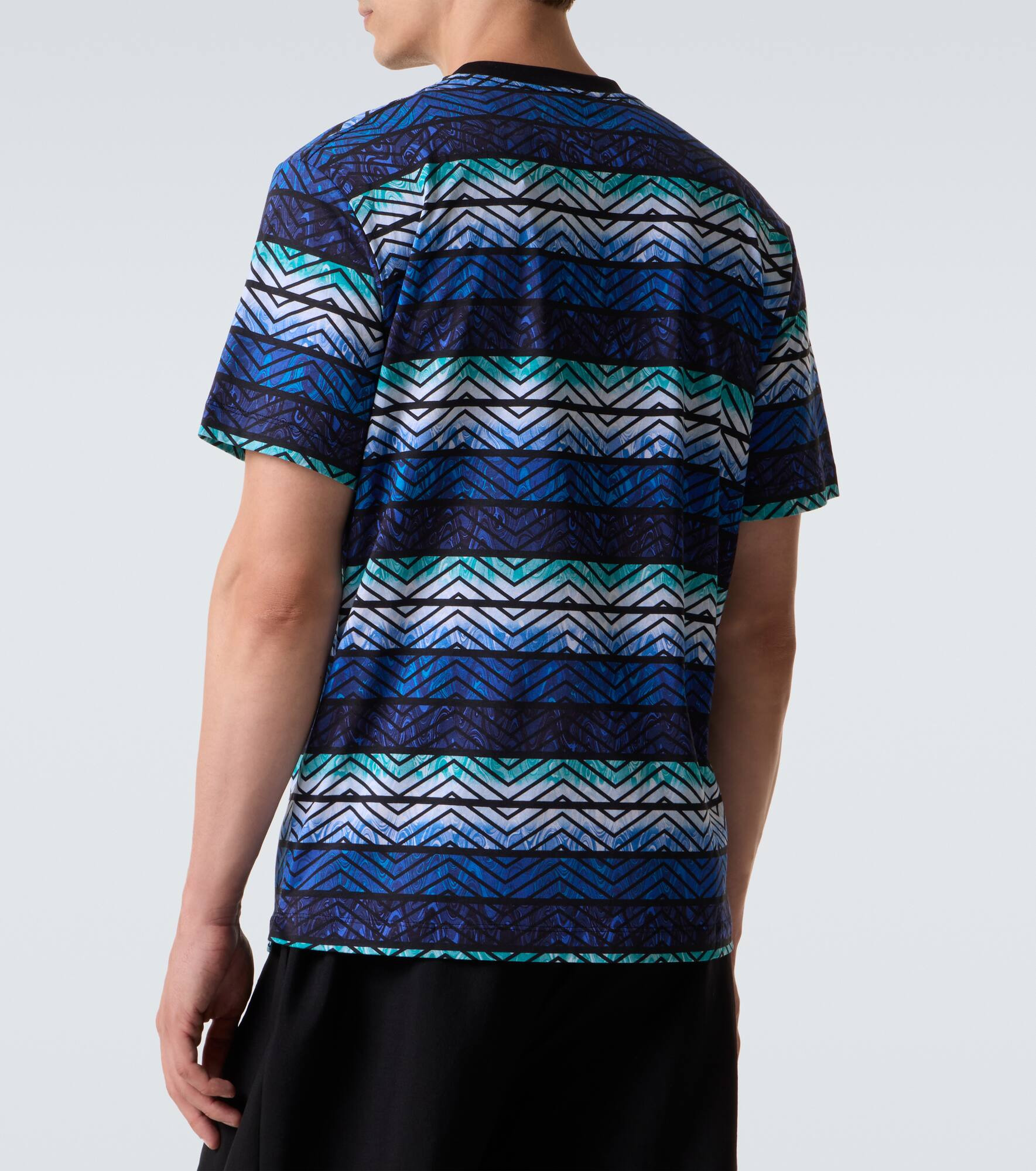 Zig Zag cotton jersey T-shirt - 4