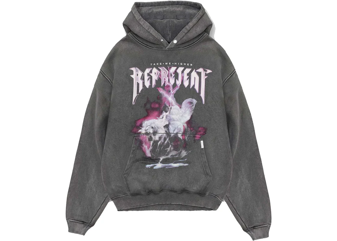 Represent Take Me Higher Hoodie Vintage Grey - 1