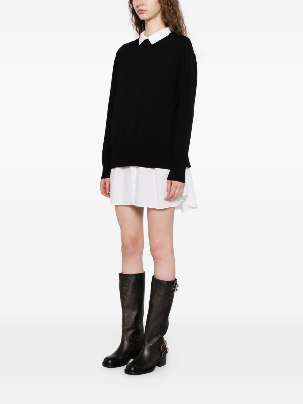 classic collar shirt dress - 3