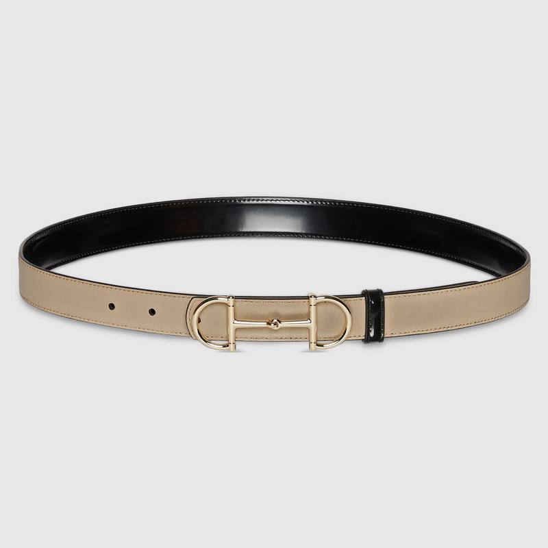 Reversible thin belt with Horsebit 6