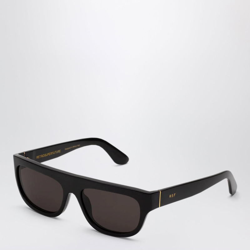 RETROSUPERFUTURE Black Serioso Sunglasses outlook
