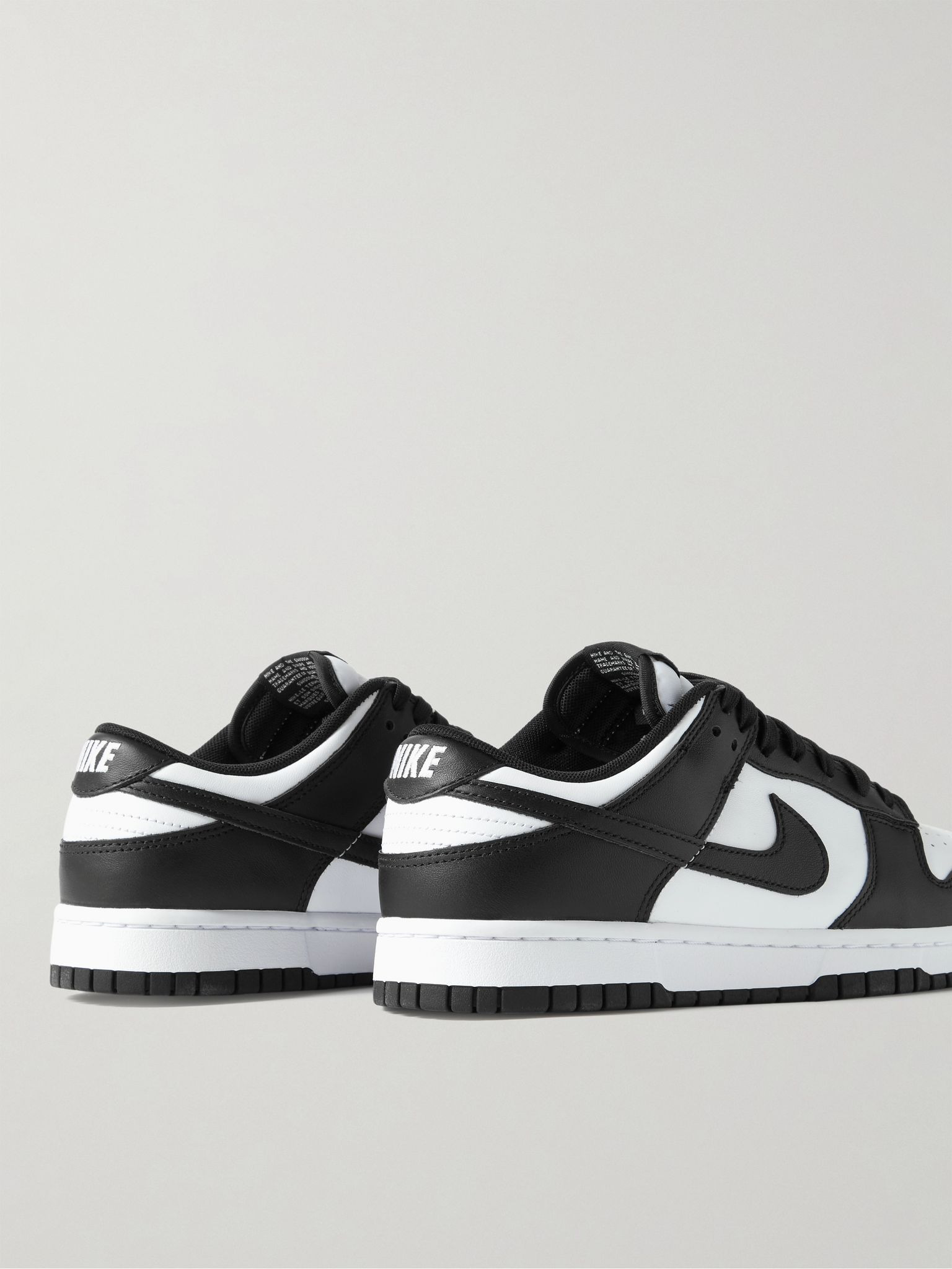 Dunk Low Retro Leather Sneakers White - 4