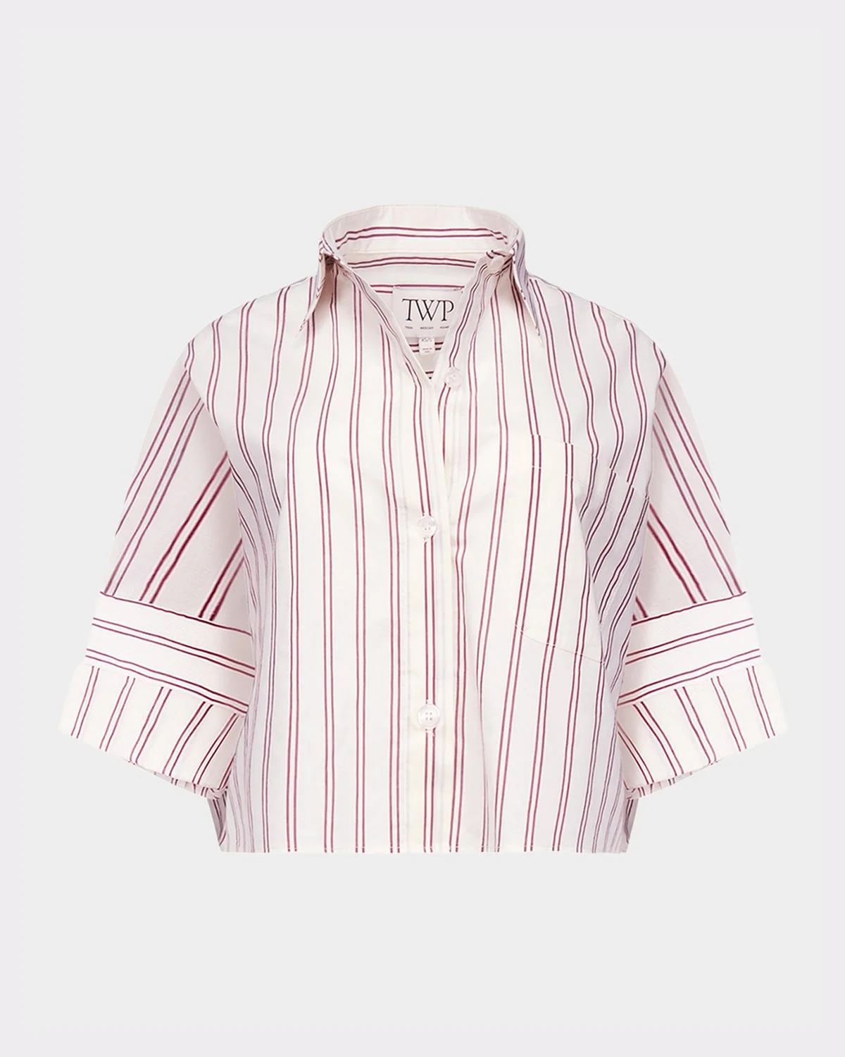 Next Ex Striped Cropped Shirt - 1