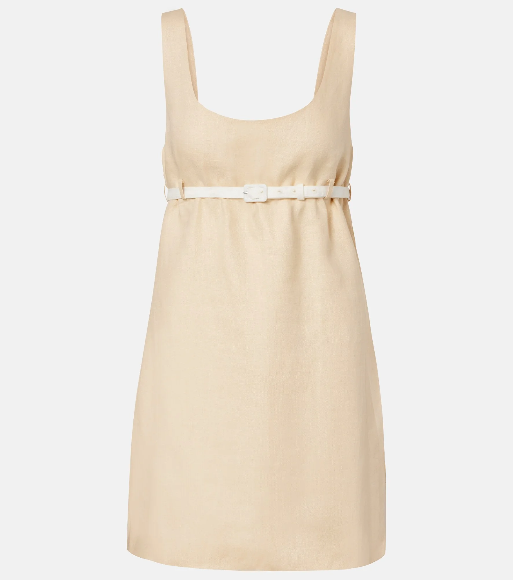 Pamela belted linen minidress - 1