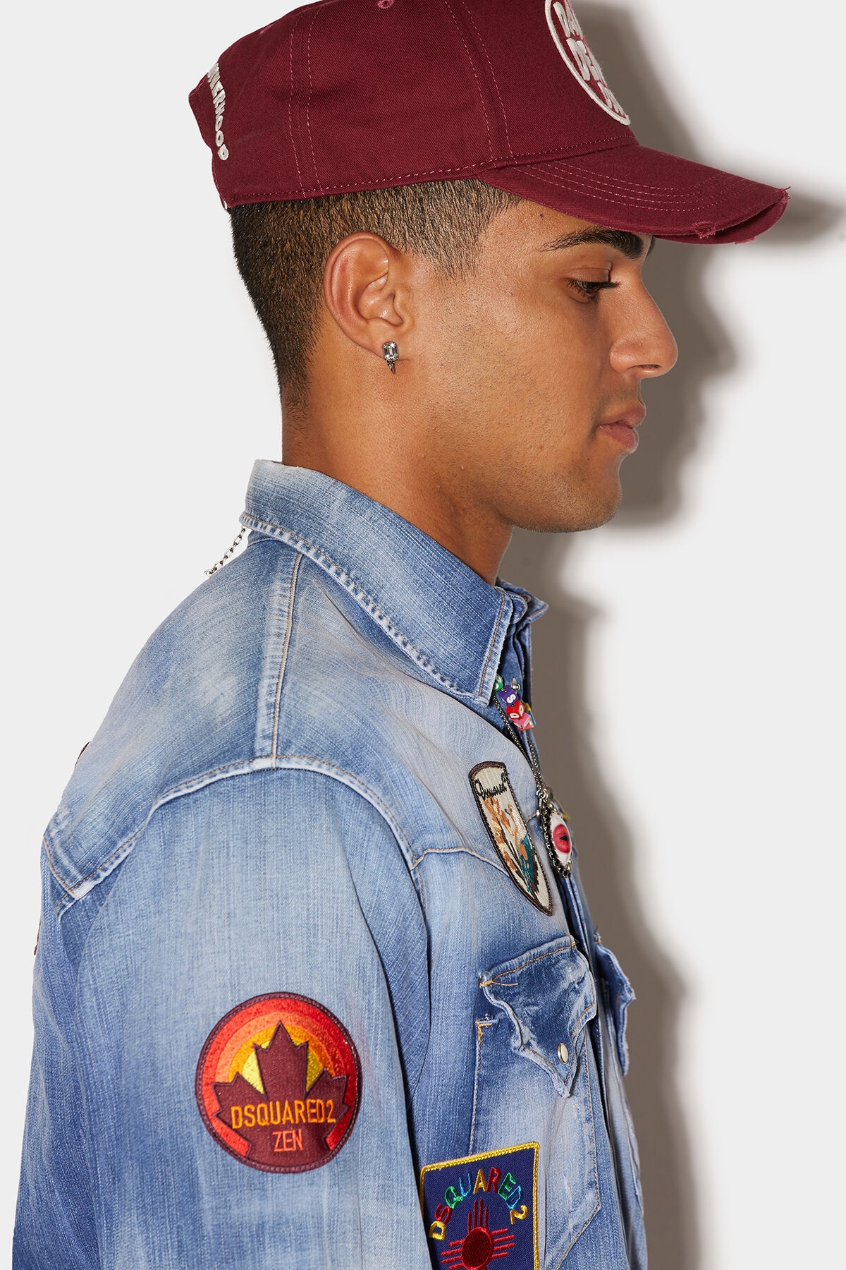 DROP SHOULDER PATCH SHIRT - 5