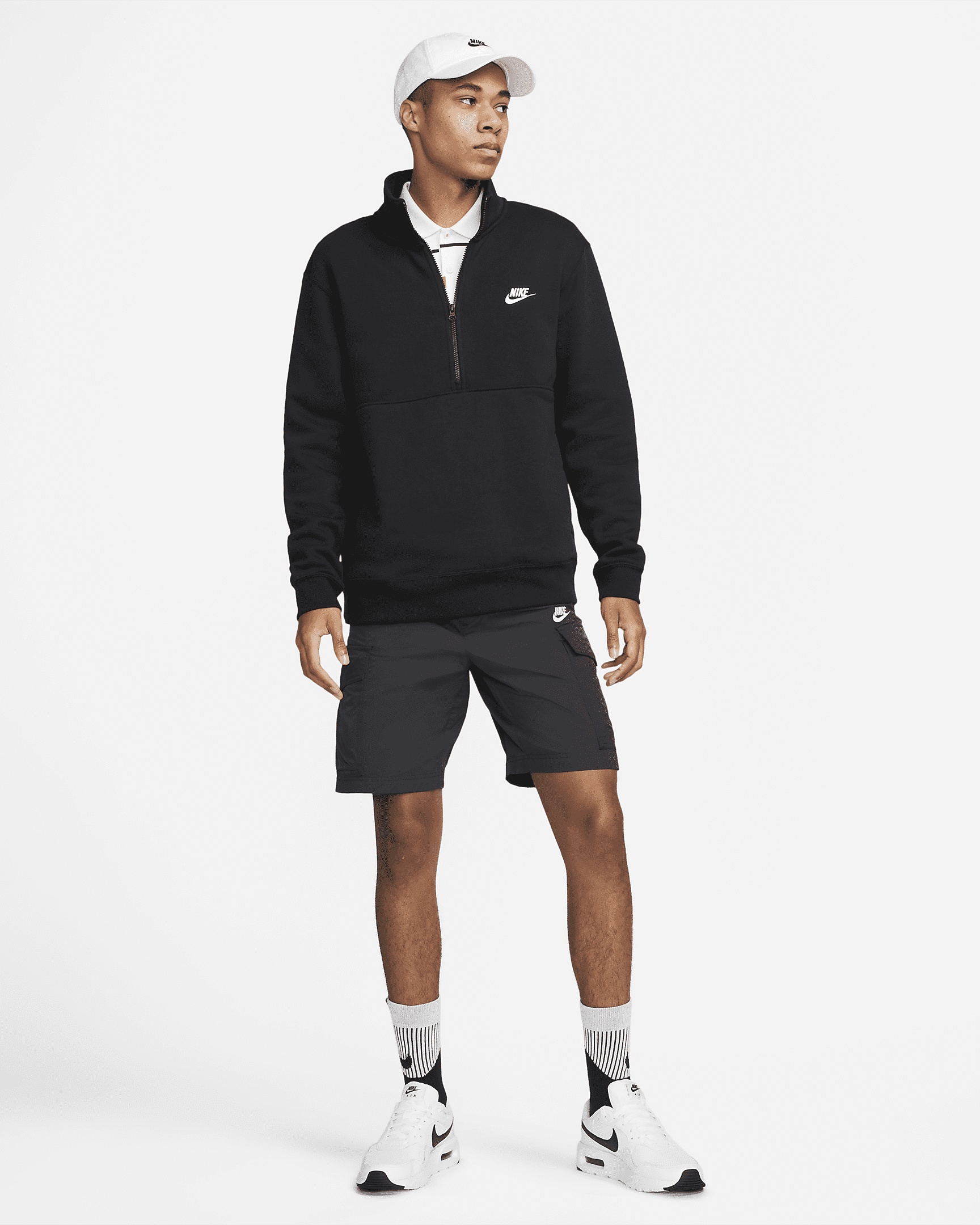 Nike Sportswear Club Men's Brushed-Back 1/2-Zip Pullover - 5