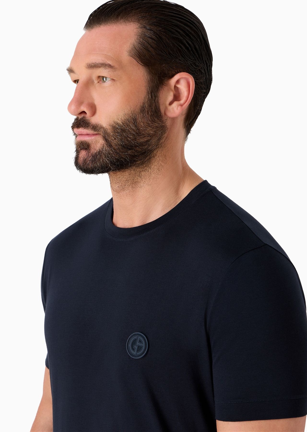 Short-sleeved Pima cotton jersey T-shirt - 5