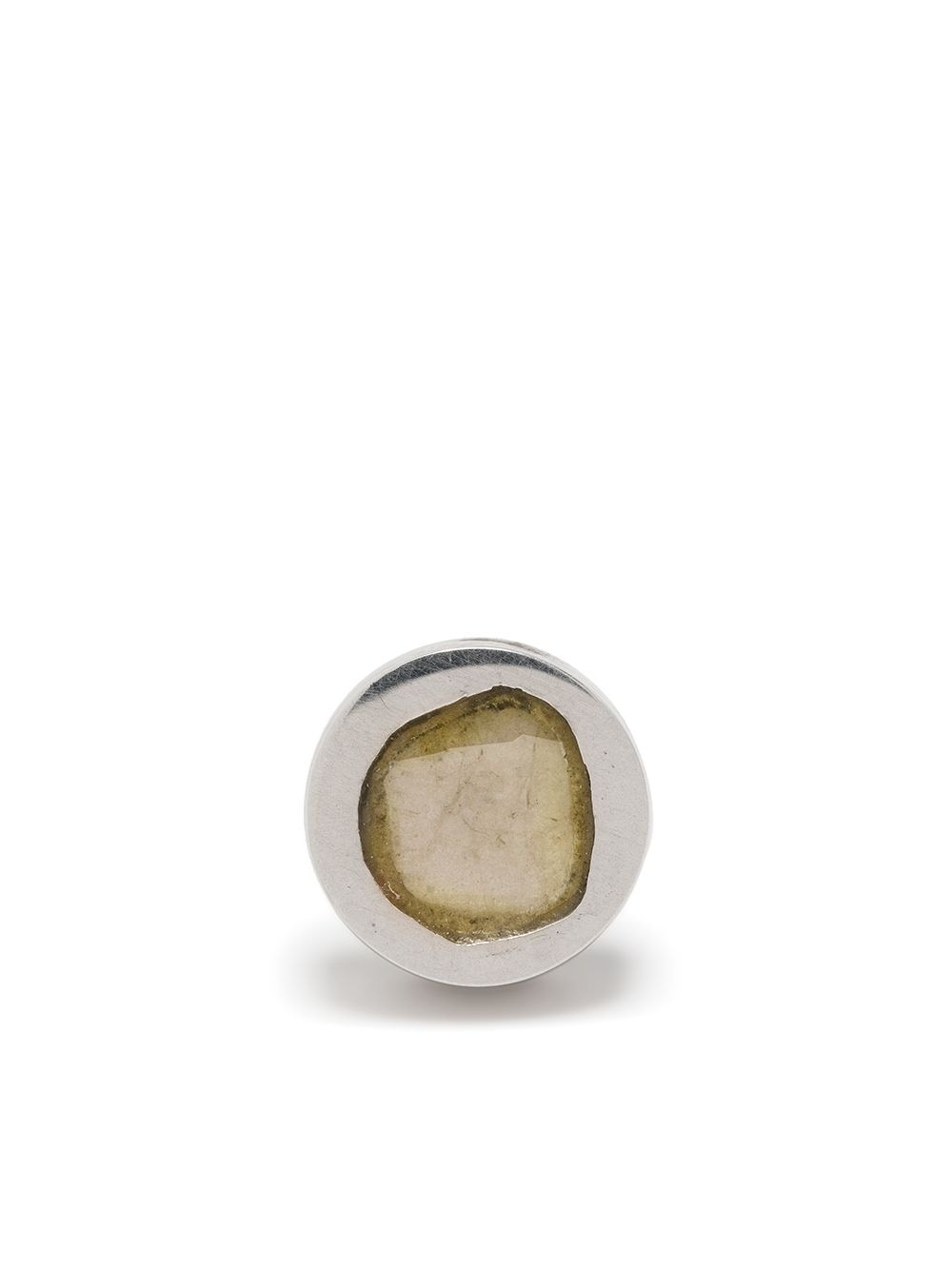 diamond-encrusted single earring - 1