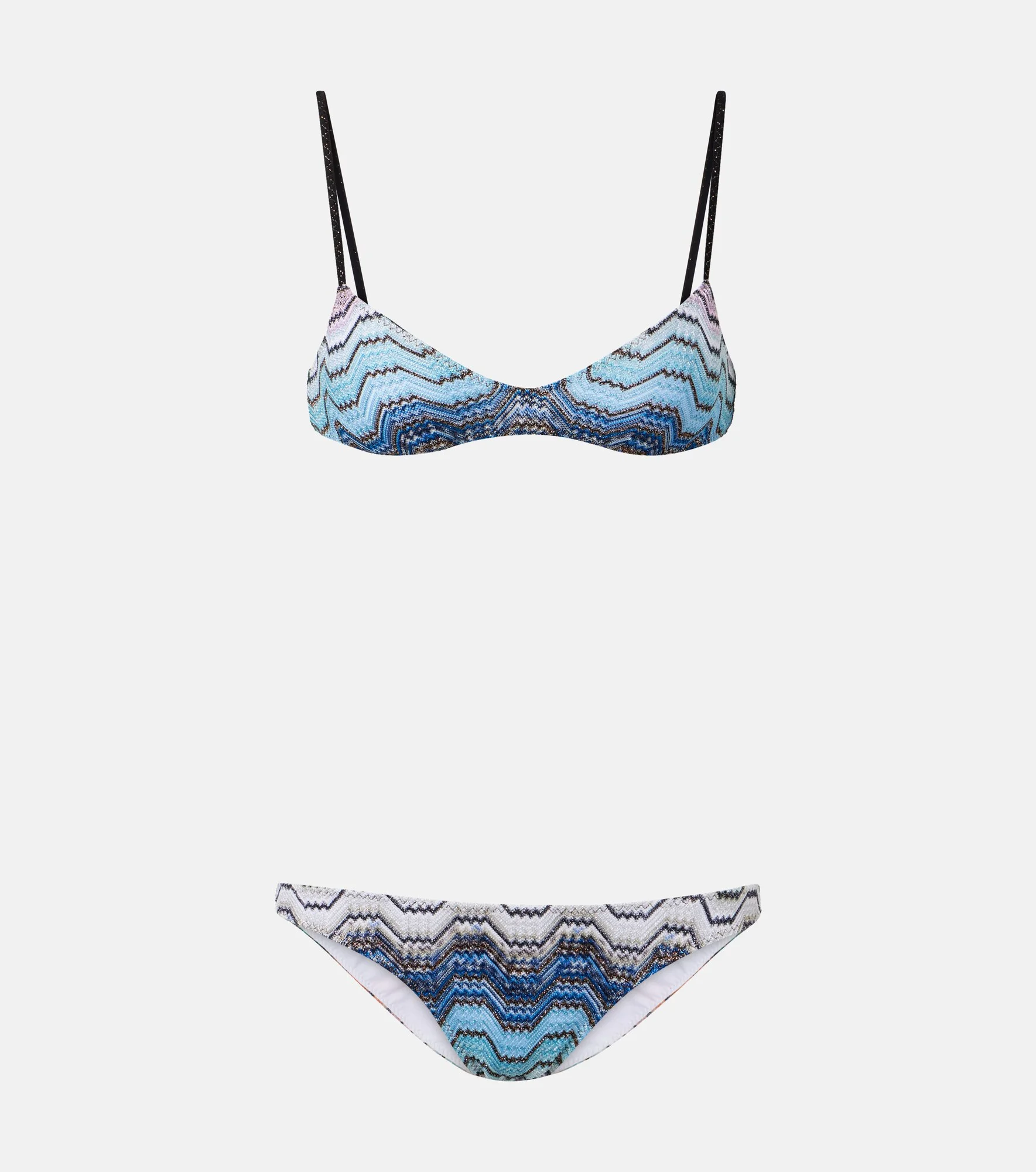 Zigzag lamé bikini - 1