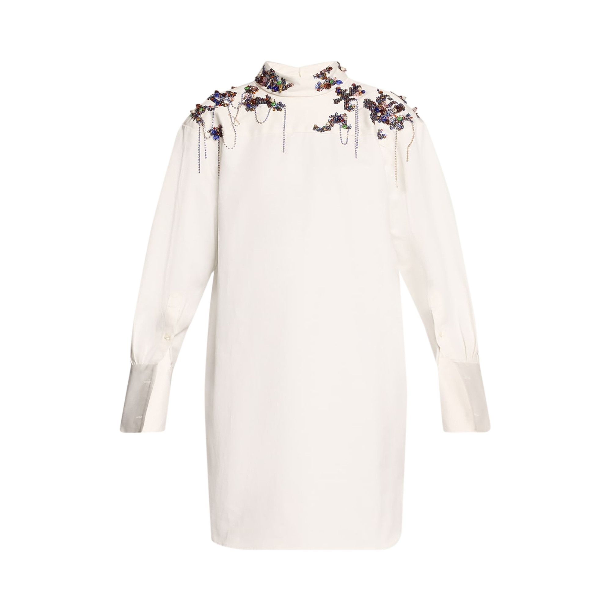 Dries Van Noten Embroidered Dress 'White' - 1